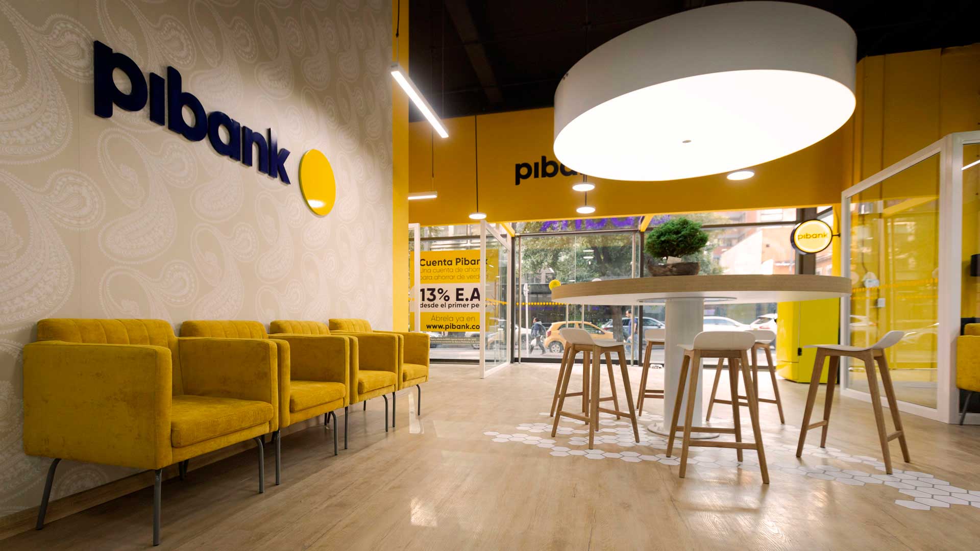 Oficina Pibank interior